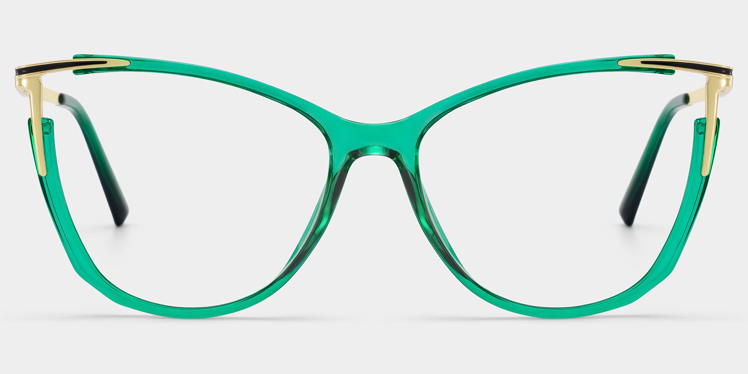Yomary Pink Perspex Glasses with Cat-Eye Frames