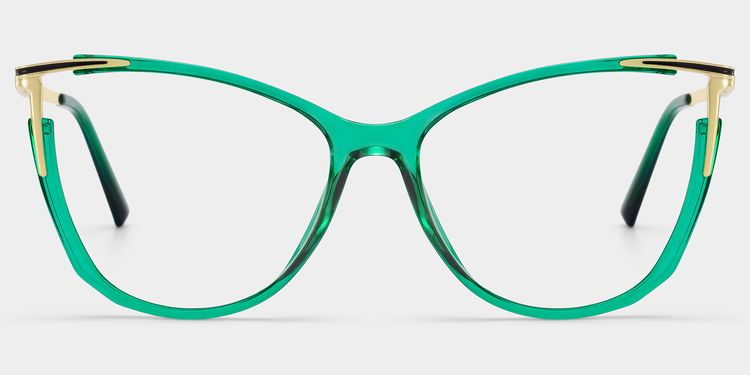Yomary Cateye Green Glasses