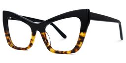 Driscoll Cateye Yellow-Tortoise Glasses1