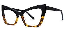 Driscoll Cateye Yellow-Tortoise Glasses1