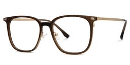 Ridgley Rectangle Brown Glasses1