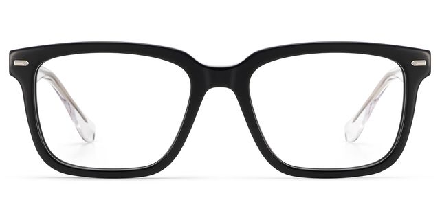 George Rectangle Black Glasses