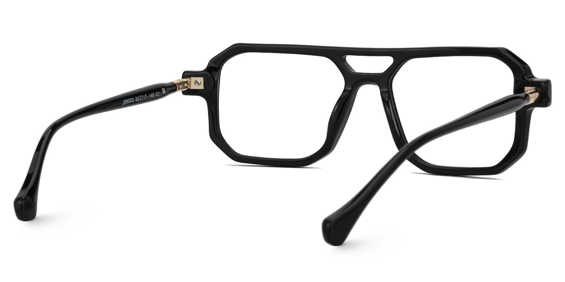 Black Brackett Aviator Frame Eyeglasses | Zeelool3