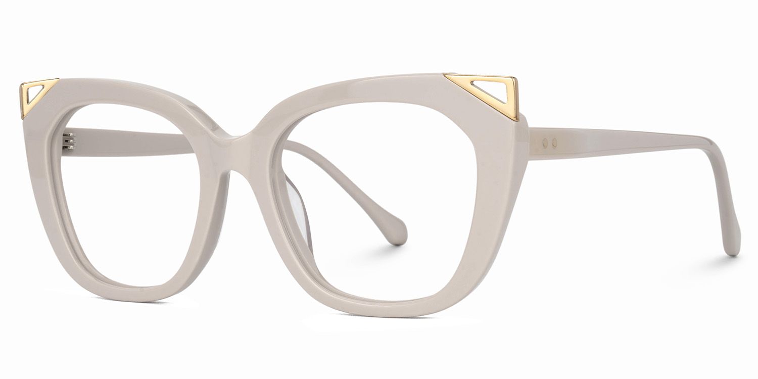 Hellena Cateye Matte Gray Glasses for Ladies | Zeelool1