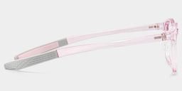 Cody Rectangle Clear Pink Glasses3