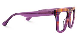 Boston Square Purple-Plaid Glasses2