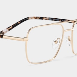Iris Aviator Light Gold Glasses6