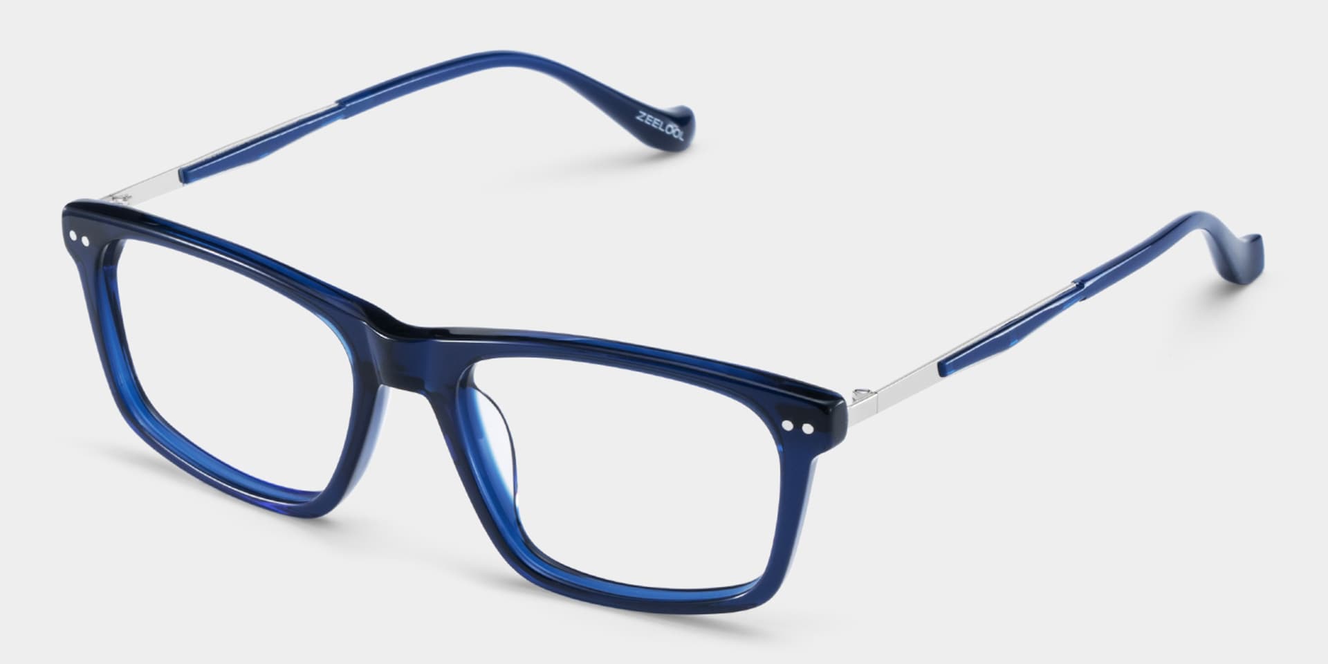 Cozy Blue Frame Glasses with Rectangle Frame Online | ZEELOOL6