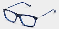 Cozy Rectangle Blue Glasses3