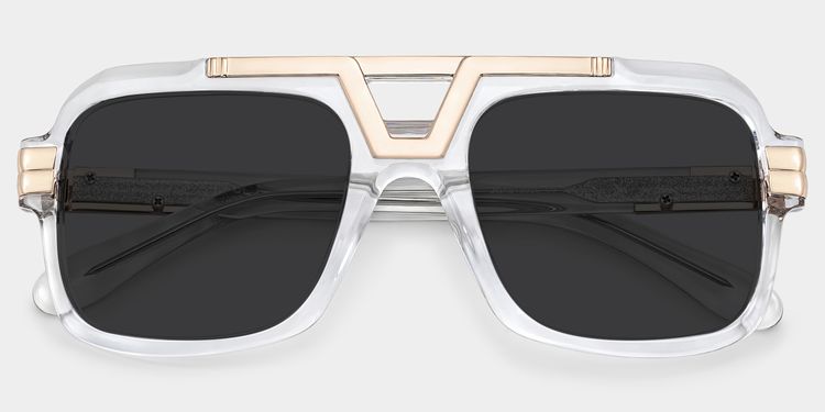 Croswell Aviator Clear Glasses