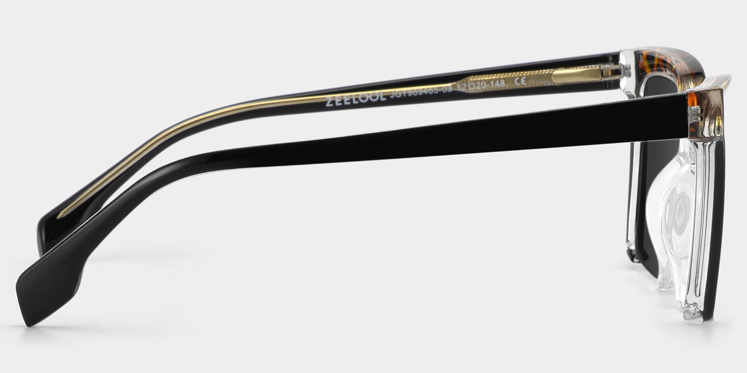 Misty Square Black Sunglasses | Zeelool Glasses3