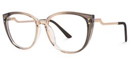 Jailynn Cateye Brown Glasses1