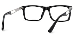 Osvaldo Rectangle Black Glasses5