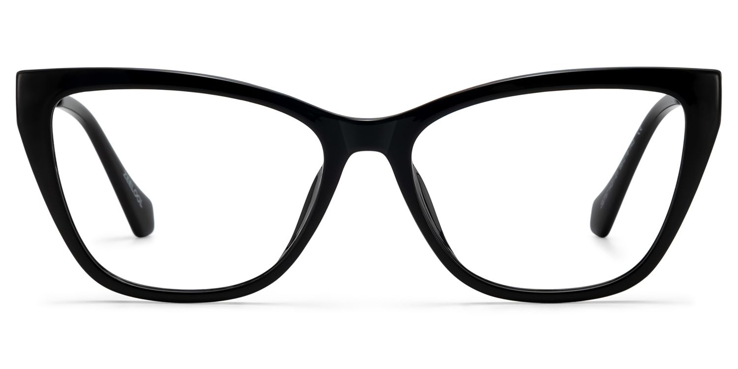 Zeelool Women's Cat eye Black TR90 Prescription Glasses