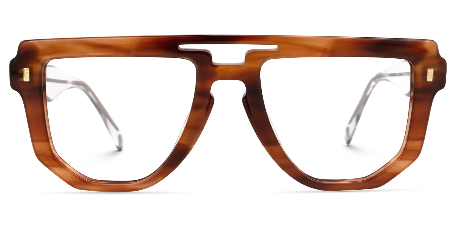 Aviator Montanez Brown Glasses deals -Zeelool Glasses