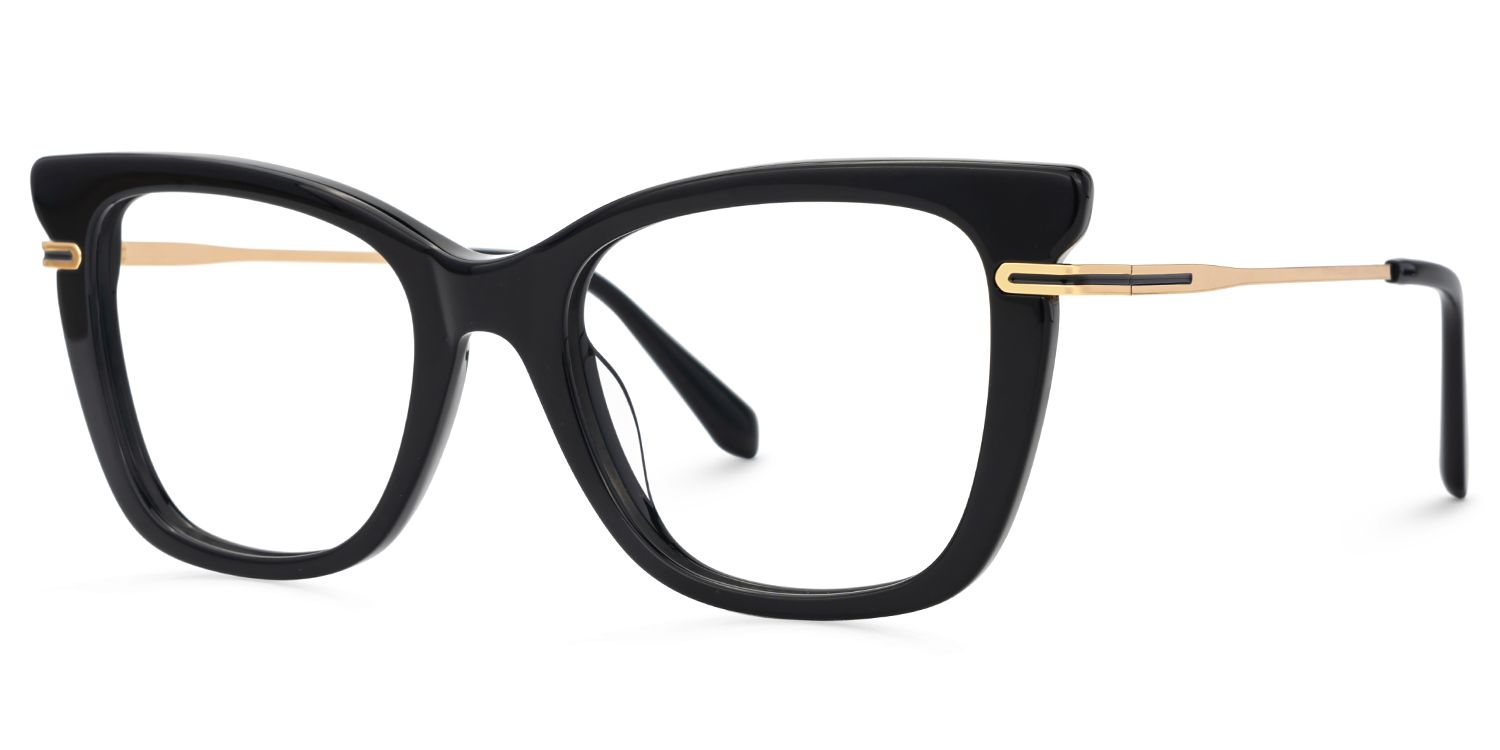 Black Rectangle Blue Light Blocking Glasses on Sale1