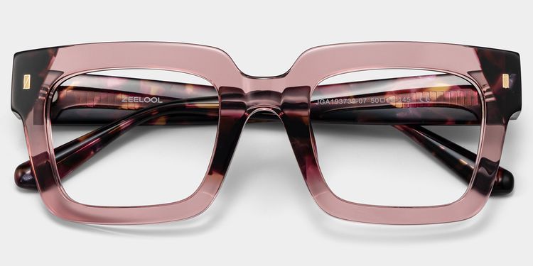 Sarah Square Purple Glasses
