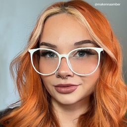 Chanty Round White Glasses9