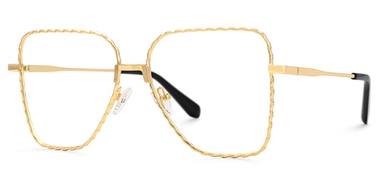 Alisandra Aviator Gold Glasses