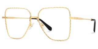 Alisandra Aviator Gold Glasses1