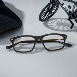 Cozy Rectangle Black Glasses3