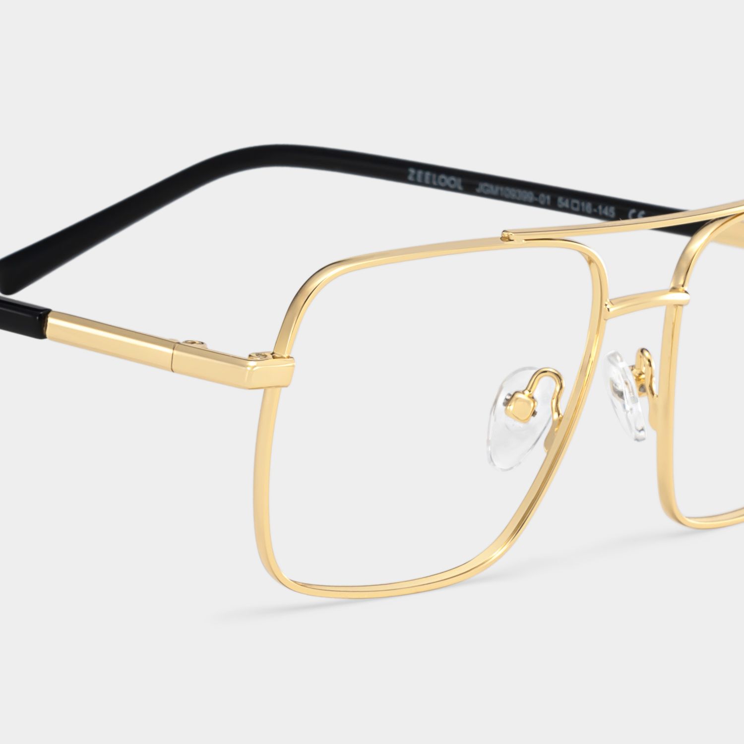 Iris Gold Frame Glasses with Aviator Frame Online | ZEELOOL6