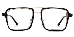 Nellie Aviator Black-Gold Glasses2