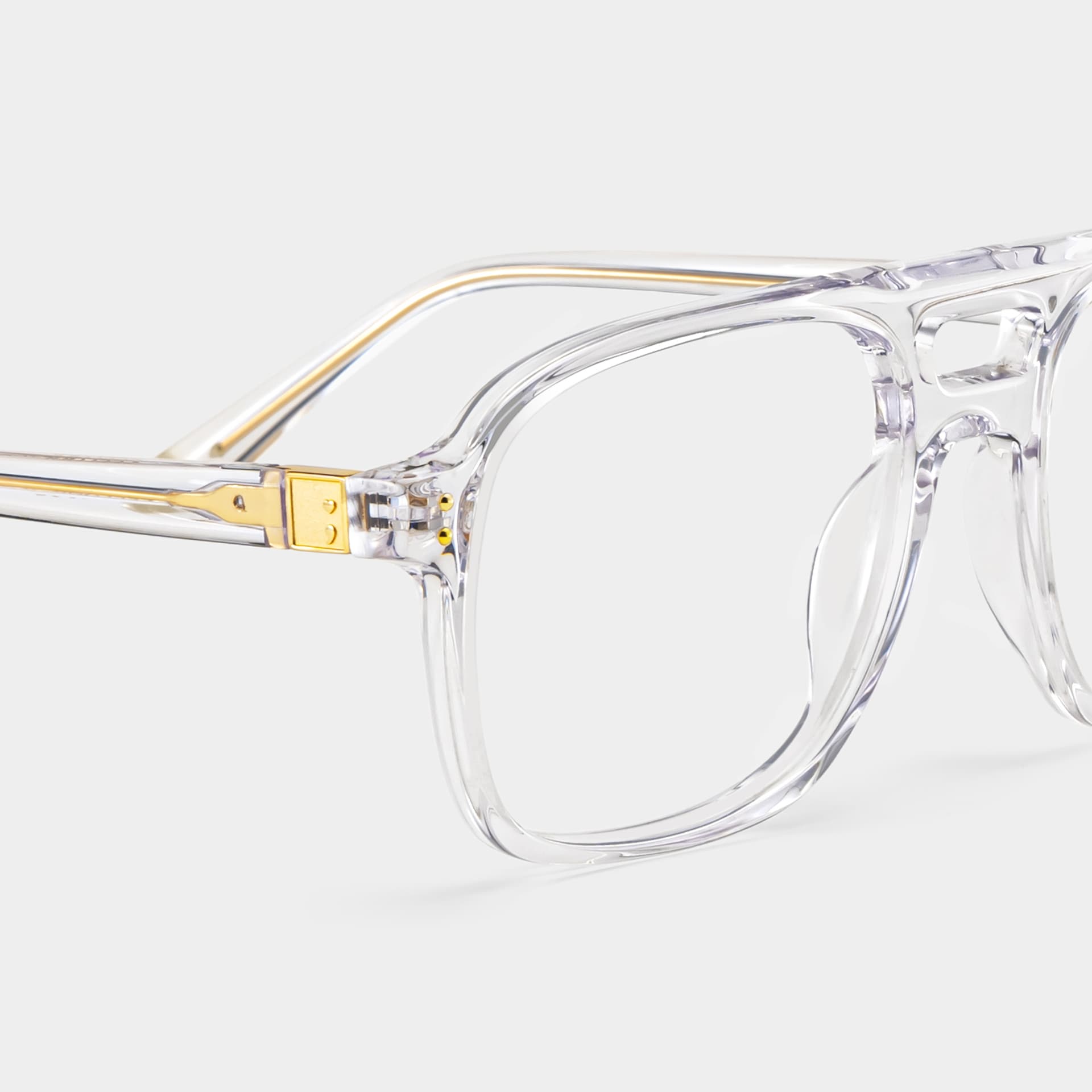 Athena Crystal Frame Glasses with Aviator Frame Online | ZEELOOL7