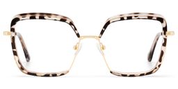 Cordaro Square Clear Tortoise Shell Glasses2