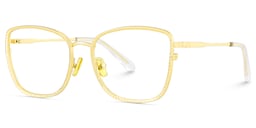 Ronan Rectangle Gold Glasses2