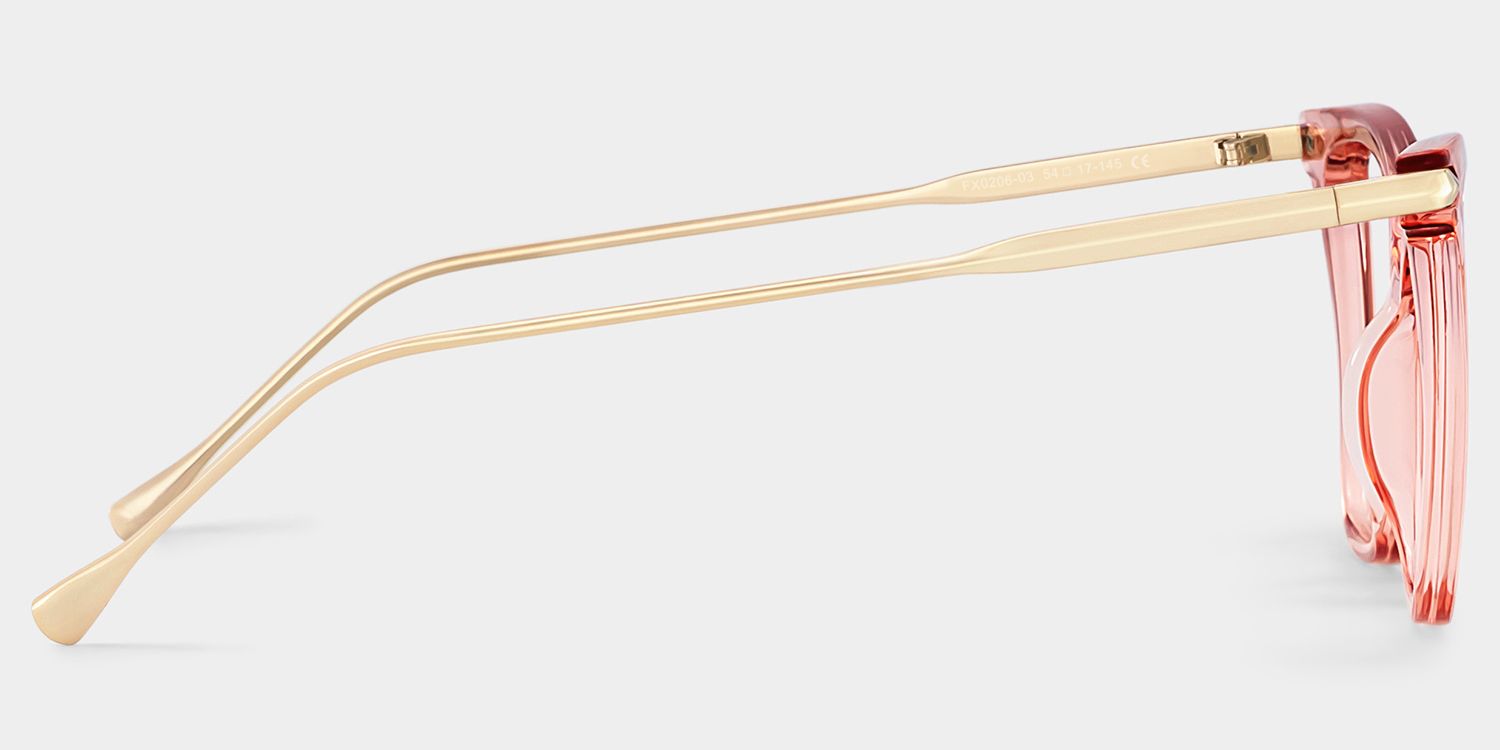 Hilary Butterfly Light Pink Transparent Eyeglass Frame | ZEELOOL
