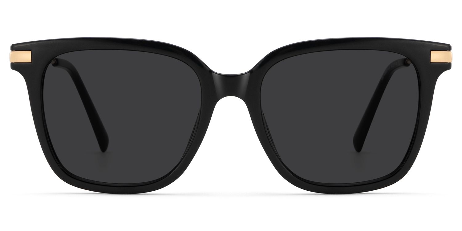 Jacqui Rectangle Black Frame Sunglasses Online Sale | ZEELOOL
