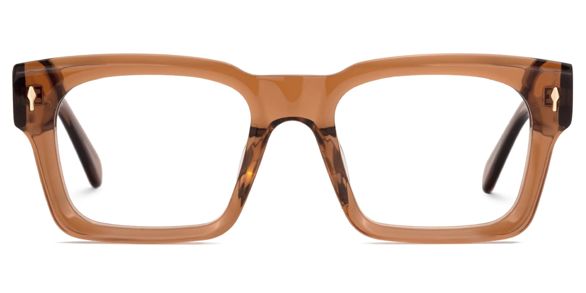 Rectangle Herman Brown Frames Designer Glasses0