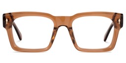 Herman Rectangle Brown Glasses0