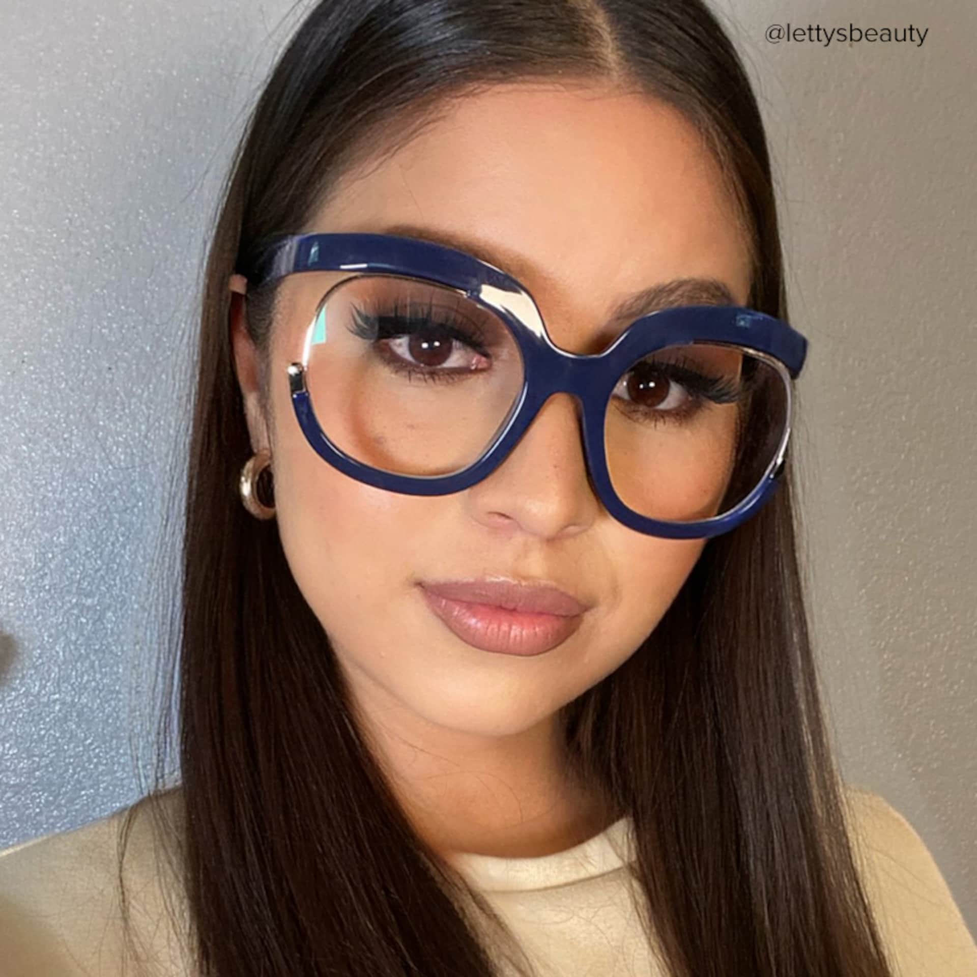 Darice Dark-Blue Round Eyeglasses | Zeelool6