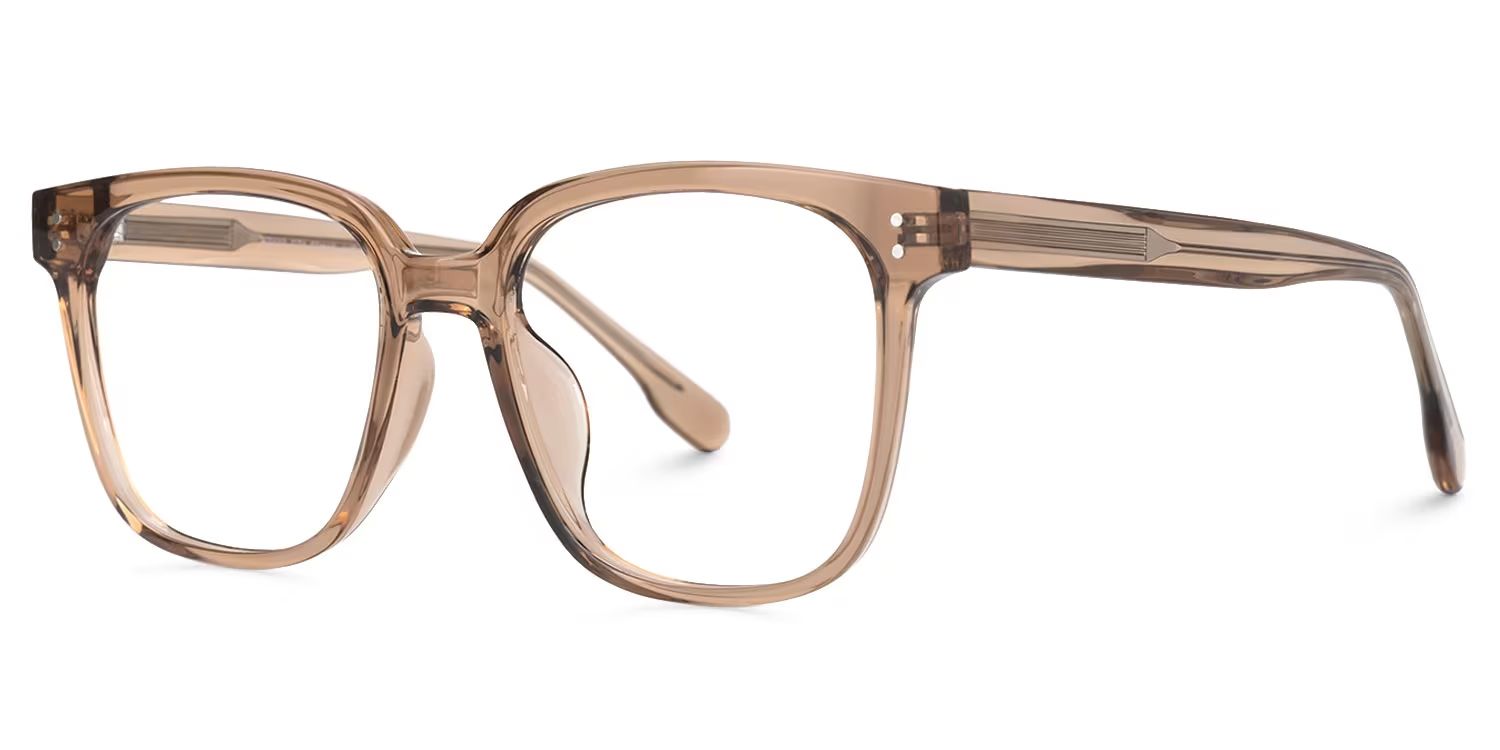 Donnalyn Square Brown Glasses for Women and Men | ZEELOOL1
