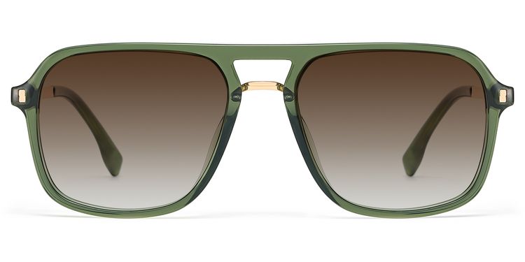 Kilworth Aviator Green Glassess
