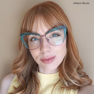 Luperon Cateye Dark-Green Glasses5