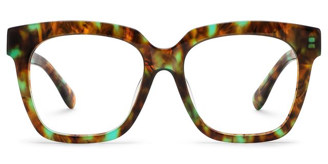 Xion Square Green-Tortoise Glasses