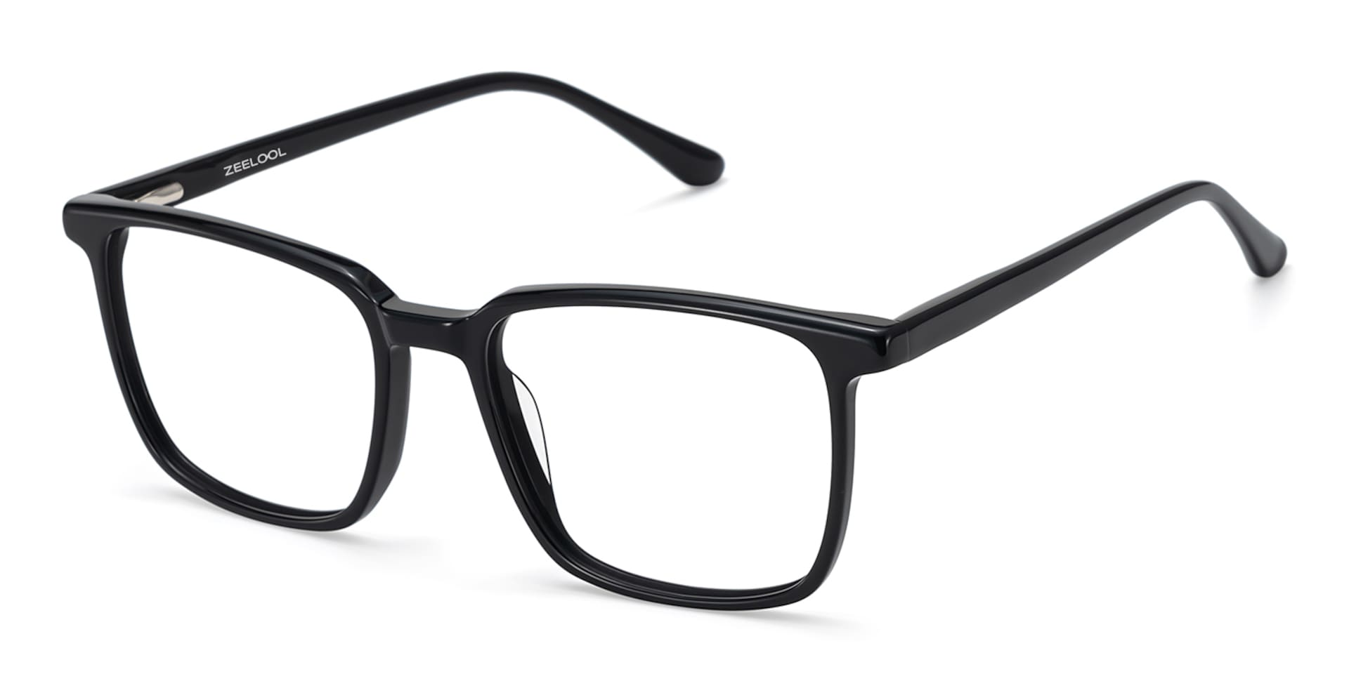 Rectangle Black Eyeglasses- Aidan Acetate Frame Glasses3