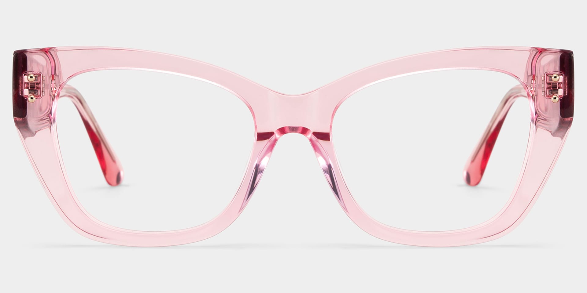 Skylar Crystal Pink Frame Glasses with Butterfly Frame Online | ZEELOOL4