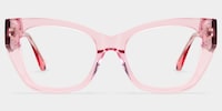 Skylar Butterfly Crystal Pink Glasses1