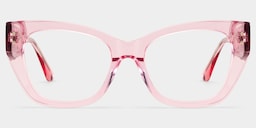 Skylar Butterfly Crystal Pink Glasses4