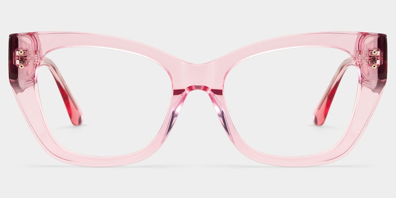 Skylar Butterfly Crystal Pink Glasses good-img