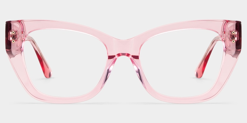 Skylar Butterfly Crystal Pink Glasses