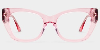 Skylar Butterfly Crystal Pink Glasses4