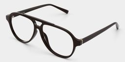 Drew Dark Brown Aviator Glasses4