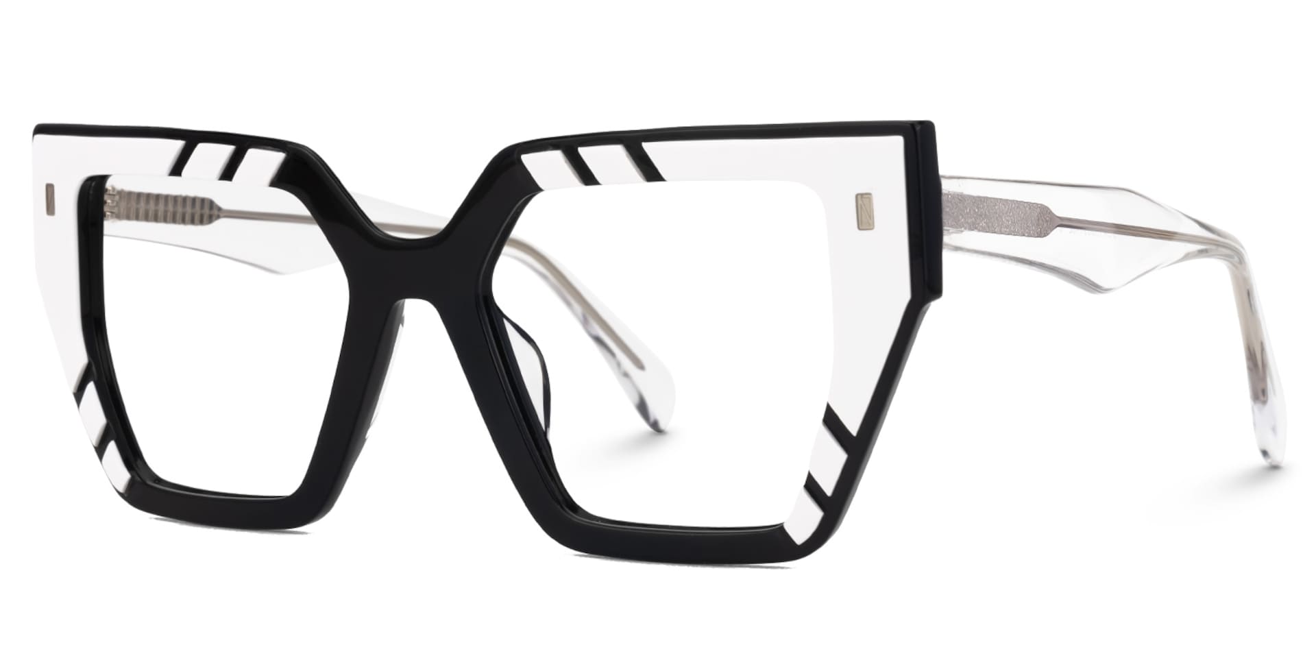 Amarys Designer Eyeglasses in Cateye White Frame1