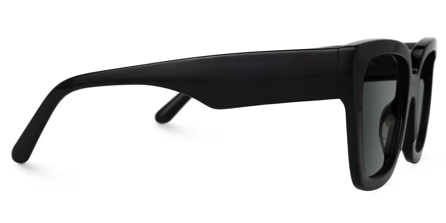 Rainna Square Black Glasses2