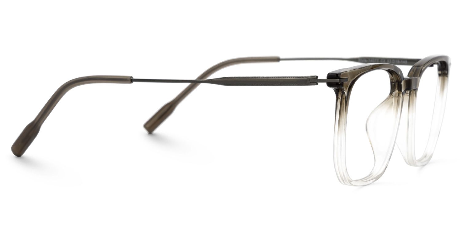 Varlox Brown-Clear Reanglcte Frame Glasses Online | ZEELOOL Canada2
